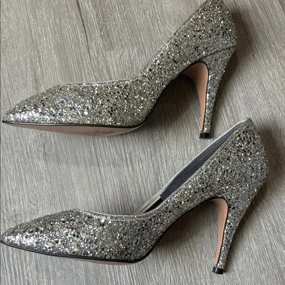 Silver Glitter Imperial Women's Shoes - Picture 3 of 5